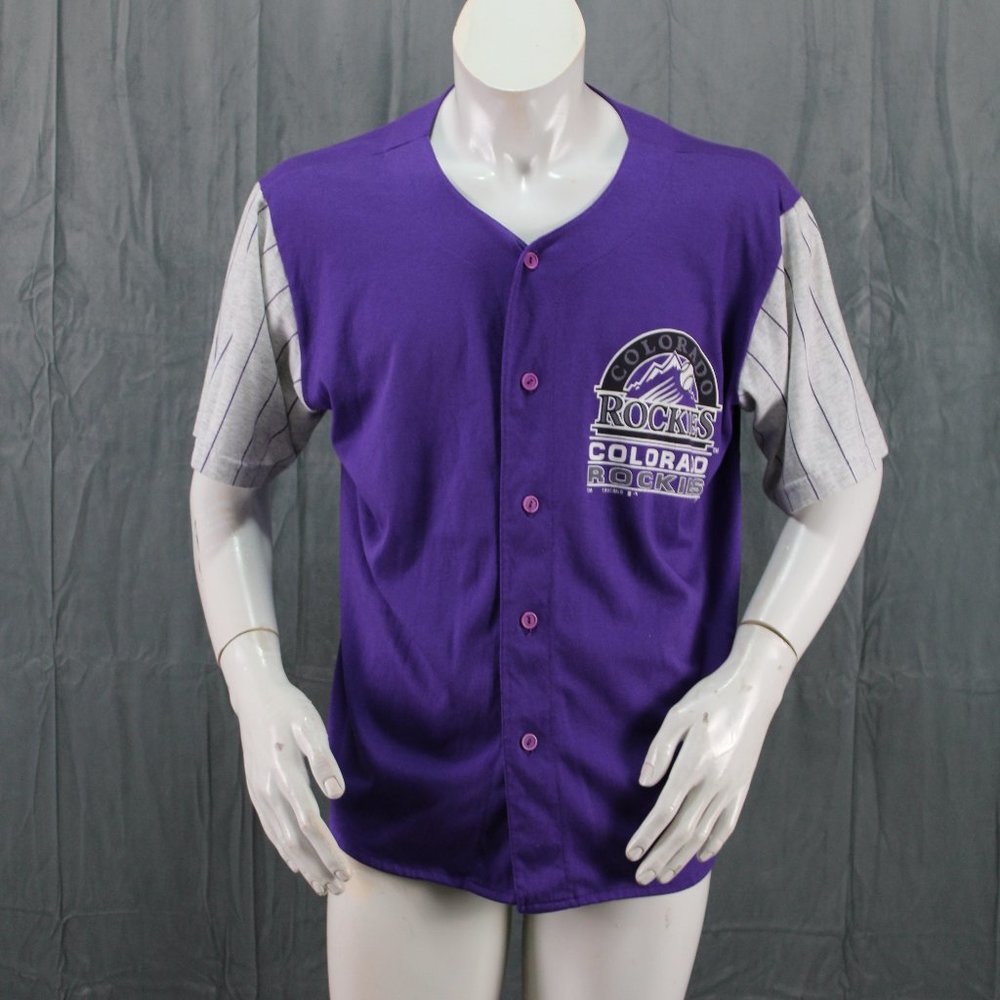 Colorado Rockies Jersey - Two Tone Screened Jersey by Competitor - Men's Medium